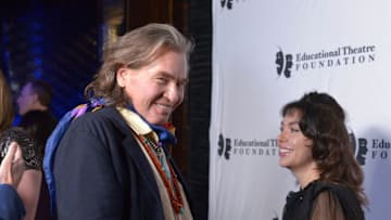 LOS ANGELES, CALIFORNIA - NOVEMBER 18: Actor Val Kilmer (L) attends the 2019 annual Thespians Go Hollywood Gala at Avalon Hollywood on November 18, 2019 in Los Angeles, California. (Photo by Michael Tullberg/Getty Images)