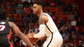 Brooklyn Nets D'Angelo Russell. Mandatory Copyright Notice: Copyright 2019 NBAE (Photo by Issac Baldizon/NBAE via Getty Images)