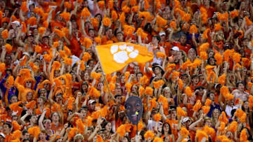 CLEMSON, SC - AUGUST 31: Fans watch on during the game between the Georgia Bulldogs and Clemson Tigers at Memorial Stadium on August 31, 2013 in Clemson, South Carolina. (Photo by Streeter Lecka/Getty Images)