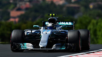 BUDAPEST, HUNGARY - JULY 30: Valtteri Bottas driving the (77) Mercedes AMG Petronas F1 Team Mercedes F1 WO8 on track during the Formula One Grand Prix of Hungary at Hungaroring on July 30, 2017 in Budapest, Hungary. (Photo by Dan Mullan/Getty Images)