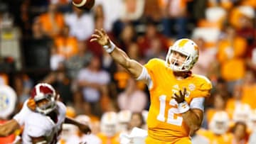 KNOXVILLE, TN - OCTOBER 25: Nathan Peterman