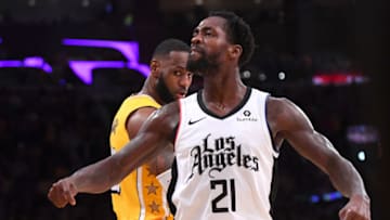 LA Clippers Patrick Beverley and LeBron James (Photo by Jayne Kamin-Oncea/Getty Images)