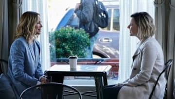 "Schooled" - The team searches for answers when the body of a well-regarded Navy technician in the Reserves is found floating in a lake where a popular community event is being held. Also, Sloane is caught off-guard when her daughter, Faith (Kate Hamilton), makes an unexpected request, on NCIS, Tuesday, March 24 (8:00-9:00 PM, ET/PT) on the CBS Television Network. Pictured: Maria Bello as NCIS Special Agent Jaqueline "Jack" Sloane, Kate Hamilton as Faith Tolliver. Photo: Michael Yarish/CBS ©2020 CBS Broadcasting, Inc. All Rights Reserved.