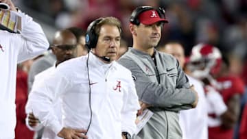 Steve Sarkisian, Nick Saban, Texas Football (Photo by Tom Pennington/Getty Images)