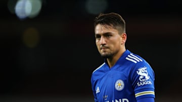 Cengiz Under of Leicester City (Photo by Catherine Ivill/Getty Images)