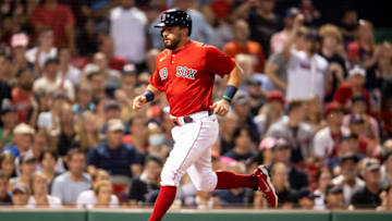 Kyle Schwarber #18 of the Boston Red Sox (Photo by Billie Weiss/Boston Red Sox/Getty Images)