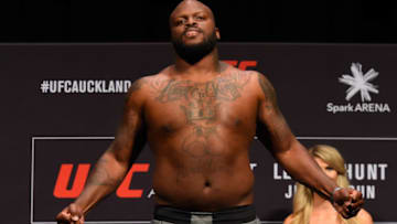 AUCKLAND, NEW ZEALAND - JUNE 10: Derrick Lewis of the United States poses on the scale during the UFC Fight Night weigh-in at Spark Arena on June 10, 2017 in Auckland, New Zealand. (Photo by Josh Hedges/Zuffa LLC/Zuffa LLC via Getty Images)