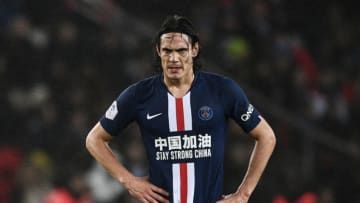 Paris Saint-Germain's Uruguayan forward Edinson Cavani looks on during the French L1 football match between Paris Saint-Germain (PSG) and Girondins de Bordeaux at the Parc des Princes stadium in Paris, on February 23, 2020. (Photo by Martin BUREAU / AFP) (Photo by MARTIN BUREAU/AFP via Getty Images)