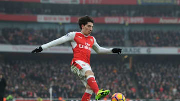 LONDON, ENGLAND - FEBRUARY 11: Hector Bellerin of Arsenal during the Premier League match between Arsenal and Hull City at Emirates Stadium on February 11, 2017 in London, England. (Photo by Stuart MacFarlane/Arsenal FC via Getty Images)