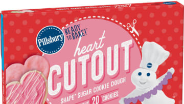 Pillsbury Ready to Bake Heart Shape Cutout Sugar Cookie Dough. Image courtesy of Pillsbury and General Mills