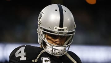 OAKLAND, CA - NOVEMBER 26: Quarterback Derek Carr