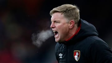 BOURNEMOUTH, ENGLAND - MARCH 17: Eddie Howe, Manager of AFC Bournemouth reacts during the Premier League match between AFC Bournemouth and West Bromwich Albion at Vitality Stadium on March 17, 2018 in Bournemouth, England. (Photo by Henry Browne/Getty Images)