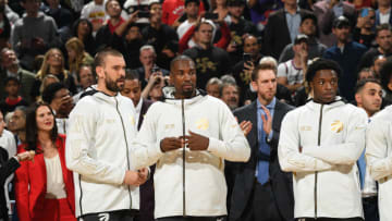 Toronto Raptors - Serge Ibaka and Marc Gasol (Photo by Ron Turenne/NBAE via Getty Images)