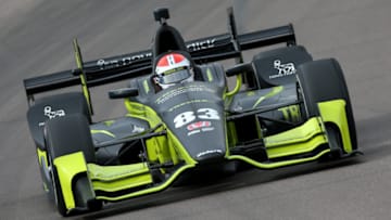 Charlie Kimball drives the No. 83 Chip Ganassi Racing Honda during a preseaon test. Photo Credit: Joe Skibinski/Courtesy of IndyCar