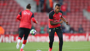 SOUTHAMPTON, ENGLAND - MAY 10: Ryan Bertrand of Southampton warms up prior to the Premier League match between Southampton and Arsenal at St Mary's Stadium on May 10, 2017 in Southampton, England. (Photo by Ian Walton/Getty Images)