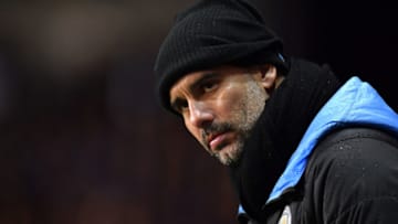 OXFORD, ENGLAND - DECEMBER 18: Manager of Manchester City, Josep Guardiola reacts during the Carabao Cup Quarter Final match between Oxford United and Manchester City at Kassam Stadium on December 18, 2019 in Oxford, England. (Photo by Justin Setterfield/Getty Images)