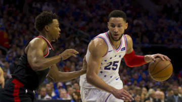 PHILADELPHIA, PA - MAY 02: Ben Simmons #25 of the Philadelphia 76ers (Photo by Mitchell Leff/Getty Images)