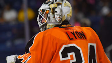 BRIDGEPORT, CT - NOVEMBER 08: Alex Lyon