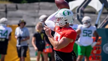 Regarding what fans feel about transfer QB Bo Nix and Oregon taking on the Dawgs on Saturday, Justin Lee said 'Auburn fans I know do not root for Georgia' Mandatory Credit: The Register Guard