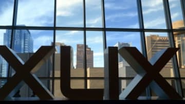 Jan 25, 2015; Phoenix, AZ, USA; General view of the Super Bowl XLIX letters and the downtown Phoenix skyline at the NFL Experience at Phoenix Convention Center in advance of Super Bowl XLIX between the Seattle Seahawks and the New England Patriots. Mandatory Credit: Kirby Lee-USA TODAY Sports