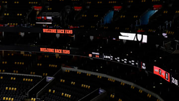 PHILADELPHIA, PENNSYLVANIA - MARCH 07: A general view before a game between the Philadelphia Flyers and the Washington Capitals at Wells Fargo Center on March 07, 2021 in Philadelphia, Pennsylvania. Fans will be allowed at the arena for the first time in 362 days. (Photo by Tim Nwachukwu/Getty Images)