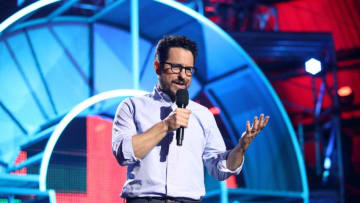 SANTA MONICA, CA - SEPTEMBER 08: J.J. Abrams speaks onstage during the XQ Super School Live, presented by EIF, at Barker Hangar on September 8, 2017 in Santa California. (Photo by Christopher Polk/Getty Images for EIF)