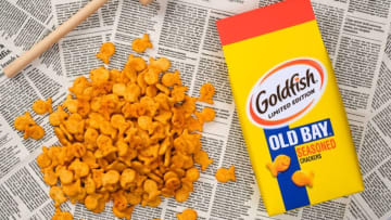 OLD BAY Seasoned Goldfish Newspaper. Image courtesy Pepperidge Farm