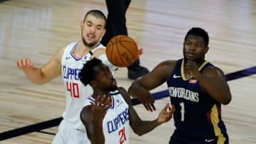 LA Clippers, Patrick Beverley, Ivica Zubac, Zion Williamson (Photo by Kevin C. Cox/Getty Images)