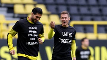 Borussia Dortmund will be looking to make it three wins on the trot (Photo by LARS BARON/POOL/AFP via Getty Images)