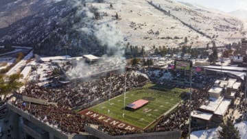 MISSOULA, MONTANA - NOVEMBER 12: Washington-Grizzly Stadium is seen during a college football game between the Montana Grizzlies and the Eastern Washington Eagles on November 12, 2022 in Missoula, Montana. (Photo by Tommy Martino/University of Montana/Getty Images)