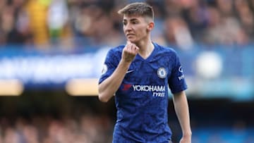 LONDON, ENGLAND - MARCH 08: Billy Gilmour of Chelsea during the Premier League match between Chelsea FC and Everton FC at Stamford Bridge on March 8, 2020 in London, United Kingdom. (Photo by James Williamson - AMA/Getty Images)