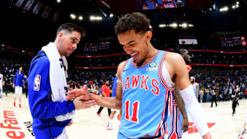 Trae Young #11 of the Atlanta Hawks (Photo by Scott Cunningham/NBAE via Getty Images)