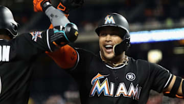 WASHINGTON, DC - AUGUST 08: Giancarlo Stanton