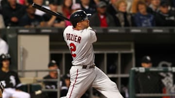 Jun 28, 2016; Chicago, IL, USA; Minnesota Twins second baseman Brian Dozier (2) hits a three run home run during the sixth inning against the Chicago White Sox at U.S. Cellular Field. Mandatory Credit: Caylor Arnold-USA TODAY Sports