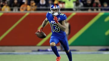 ORLANDO, FL - JANUARY 29: Odell Beckham Jr #13 of the NFC carries the ball against the AFC during the NFL Pro Bowl at the Orlando Citrus Bowl on January 29, 2017 in Orlando, Florida. (Photo by Sam Greenwood/Getty Images)