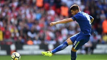 LONDON, ENGLAND - AUGUST 06: Alvaro Morata of Chelsea misses his penalty during the penalty shoot out in the The FA Community Shield final between Chelsea and Arsenal at Wembley Stadium on August 6, 2017 in London, England. (Photo by Dan Mullan/Getty Images)