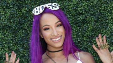 LOS ANGELES, CA - JUNE 24: Sasha Banks poses during night three of BETX Live!, sponsored by Coca-Cola, during the 2017 BET Experience at LA Live on June 24, 2017 in Los Angeles, California. (Photo by Bennett Raglin/Getty Images for BET)