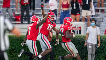 Georgia Bulldogs linebacker Monty Rice - Mandatory Credit: Dale Zanine-USA TODAY Sports