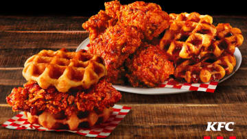 KFC Nashville Hot Chicken and Waffles, photo provided by KFC