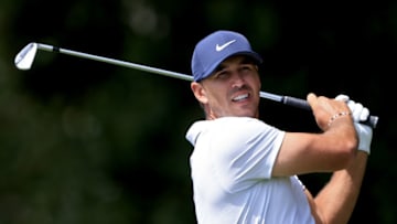 ATLANTA, GEORGIA - SEPTEMBER 03: Brooks Koepka plays his shot from the second tee during the second round of the TOUR Championship at East Lake Golf Club on September 03, 2021 in Atlanta, Georgia. (Photo by Sam Greenwood/Getty Images)