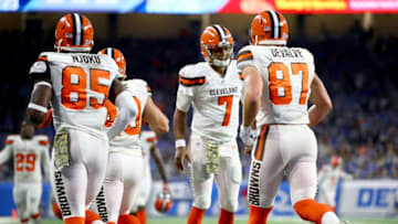 DETROIT, MI - NOVEMBER 12: Quarterback DeShone Kizer