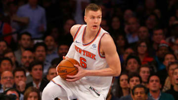 New York Knicks Kristaps Porzingis (Photo by Jim McIsaac/Getty Images)