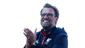 STOKE ON TRENT, ENGLAND - APRIL 08: Liverpool manager Jurgen Klopp celebrates following the Premier League match between Stoke City and Liverpool at Bet365 Stadium on April 8, 2017 in Stoke on Trent, England. (Photo by Chris Brunskill Ltd/Getty Images)