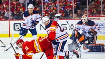 The Edmonton Oilers open the second round tonight against the Calgary Flames Mandatory Credit: Sergei Belski-USA TODAY Sports