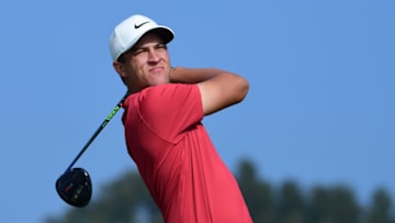 SAN DIEGO, CALIFORNIA - JANUARY 25: Cameron Champ plays his shot from the second tee during the third round of the Farmers Insurance Open at Torrey Pines South on January 25, 2020 in San Diego, California. (Photo by Donald Miralle/Getty Images)