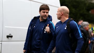 ROCHDALE, ENGLAND - FEBRUARY 18: Mauricio Pochettino, Manager of Tottenham Hotspur arrives for The Emirates FA Cup Fifth Round match between Rochdale and Tottenham Hotspur on February 18, 2018 in Rochdale, United Kingdom. (Photo by Nigel Roddis/Getty Images)