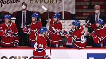 Mar 19, 2021; Montreal, Quebec, CAN; Montreal Canadiens. Mandatory Credit: Jean-Yves Ahern-USA TODAY Sports