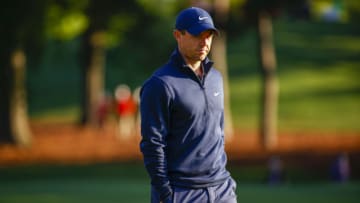 CHARLOTTE, NORTH CAROLINA - MAY 07: Rory McIlroy of Northern Ireland walks across the tenth green during the second round of the 2021 Wells Fargo Championship at Quail Hollow Club on May 07, 2021 in Charlotte, North Carolina. (Photo by Jared C. Tilton/Getty Images)