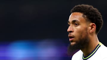 LONDON, ENGLAND - APRIL 27: Arnaut Danjuma of Tottenham Hotspur during the Premier League match between Tottenham Hotspur and Manchester United at Tottenham Hotspur Stadium on April 27, 2023 in London, England. (Photo by Chloe Knott - Danehouse/Getty Images)