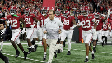 Nick Saban, Alabama Crimson Tide. (Photo by Andy Lyons/Getty Images)